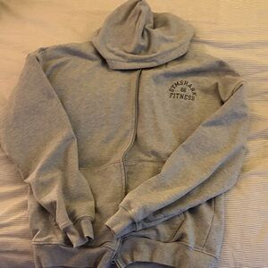 Gymshark Heather Gray Zip-Up Hoodie
